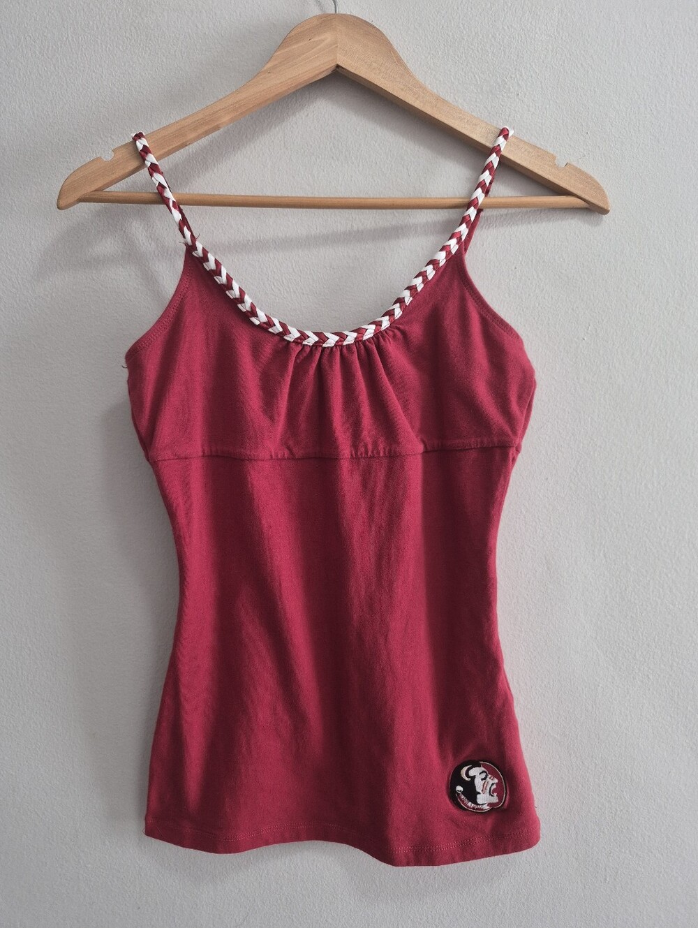 Florida State Touch by Alyssa Milano Vintage Y2k Braided Tank Top Size Small